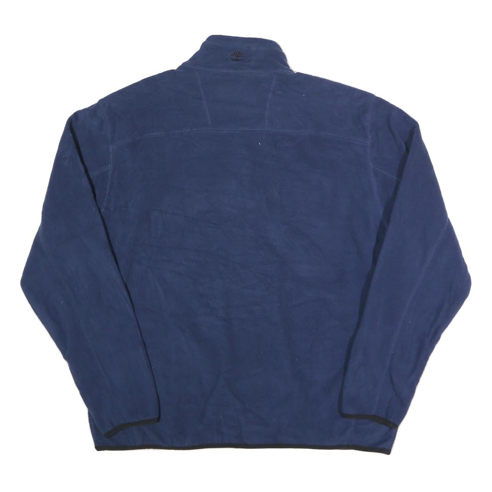 TIMBERLAND Mens Blue Jacket XL Polyester Plain Zip Up Outdoor Casual