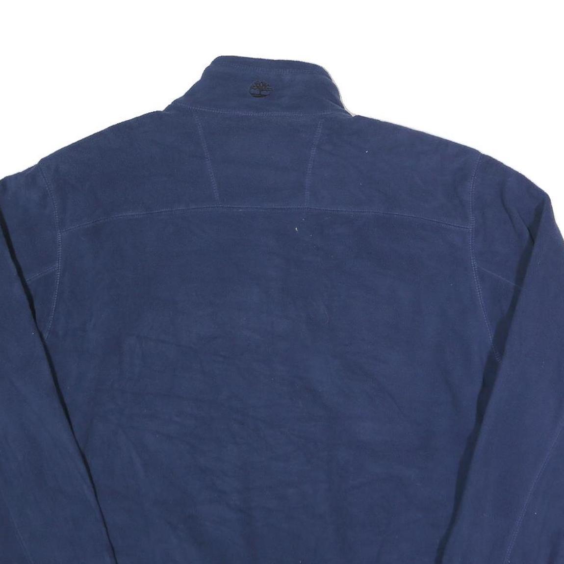 TIMBERLAND Mens Blue Jacket XL Polyester Plain Zip Up Outdoor Casual