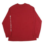 ALSTYLE Mens Red Acadia National Park Long Sleeve Crew Neck T-Shirt XL Cotton