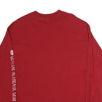 ALSTYLE Mens Red Acadia National Park Long Sleeve Crew Neck T-Shirt XL Cotton