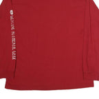 ALSTYLE Mens Red Acadia National Park Long Sleeve Crew Neck T-Shirt XL Cotton