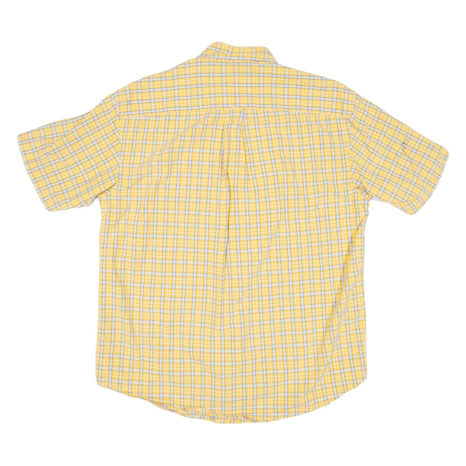 NAUTICA Mens Shirt Yellow Check M