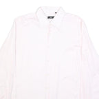 BOSS HUGO BOSS Mens Pink Plain Shirt XL Elegant Formal Button Collar