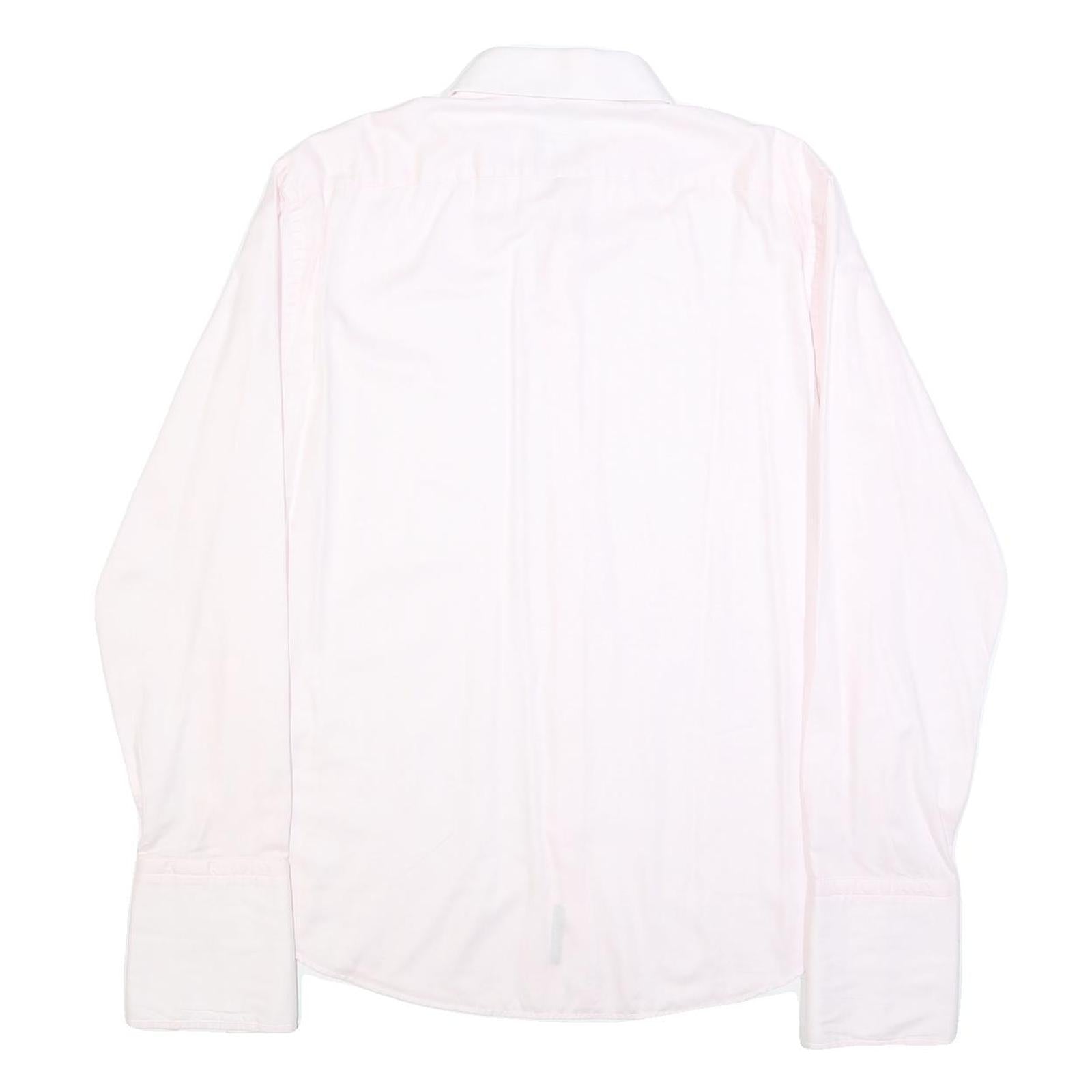 BOSS HUGO BOSS Mens Pink Plain Shirt XL Elegant Formal Button Collar
