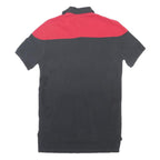 POLO RALPH LAUREN Mens Black & Red Winged P Graphic Short Sleeve Polo Shirt S