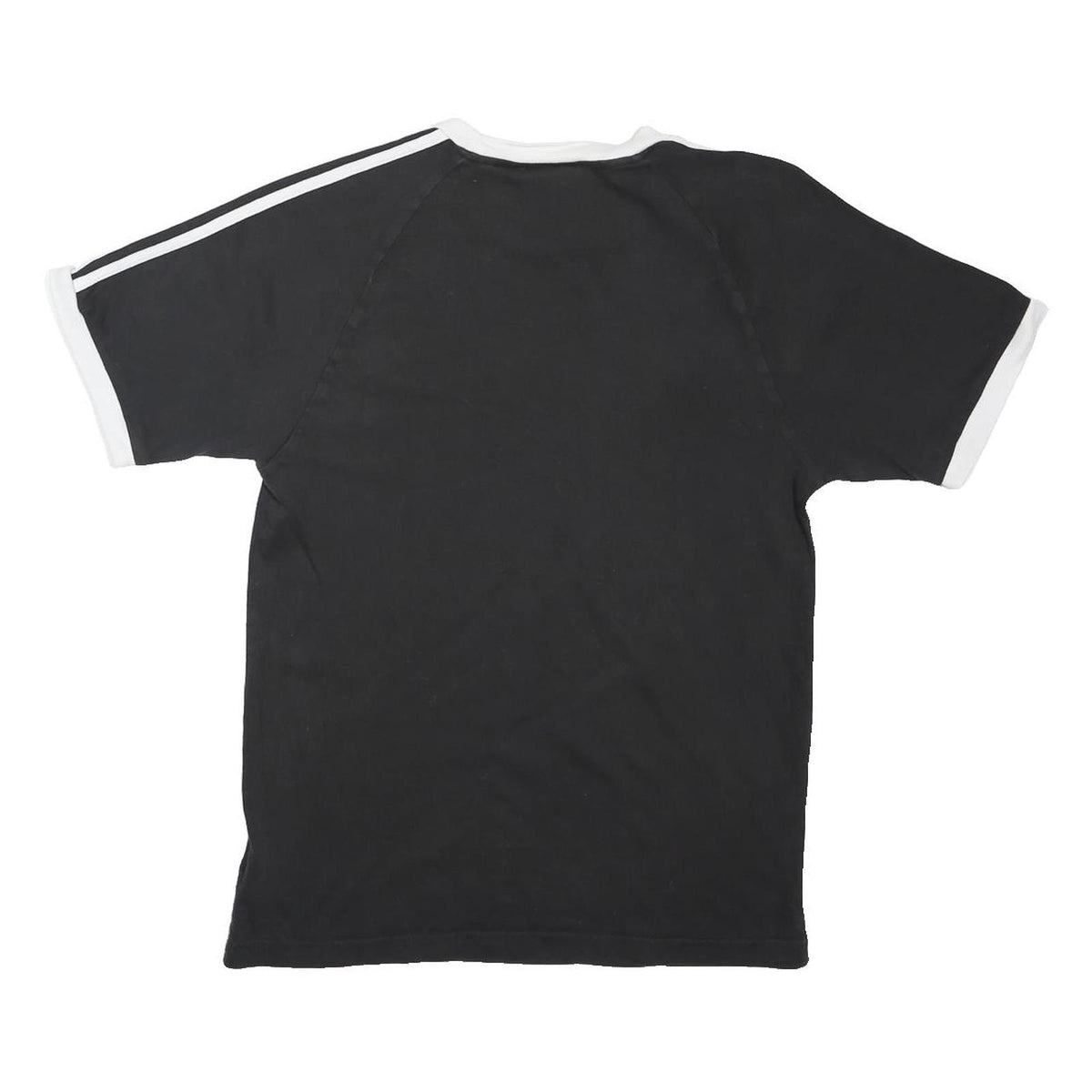 ADIDAS ORIGINALS Mens Black & White Graphic T-Shirt S Short Sleeve Crew Neck