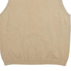 VAN HEUSEN Mens Beige Brown Grey Argyle Pattern V-Neck Cotton Jumper XL Classic