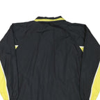 LOFFLER Mens Black & Yellow Zip Jacket XL Polyester Blend Plain Sports Casual