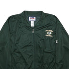 CHAMPION Mens Green Packers Football Track Jacket XL Polyester Zip Plain
