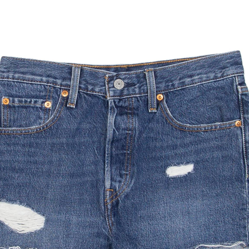 LEVI'S 501 BIG E Womens Denim Shorts Blue Relaxed XS W26