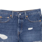 LEVI'S 501 BIG E Womens Denim Shorts Blue Relaxed XS W26
