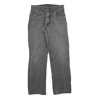 LEVI'S Mens Jeans Grey Regular Straight Denim W28 L30 Classic Cotton Blend Zip