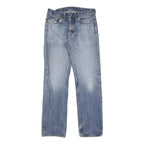 LEVI'S Mens Regular Fit Straight Blue Denim Light W32 L32 Zip Jeans Casual