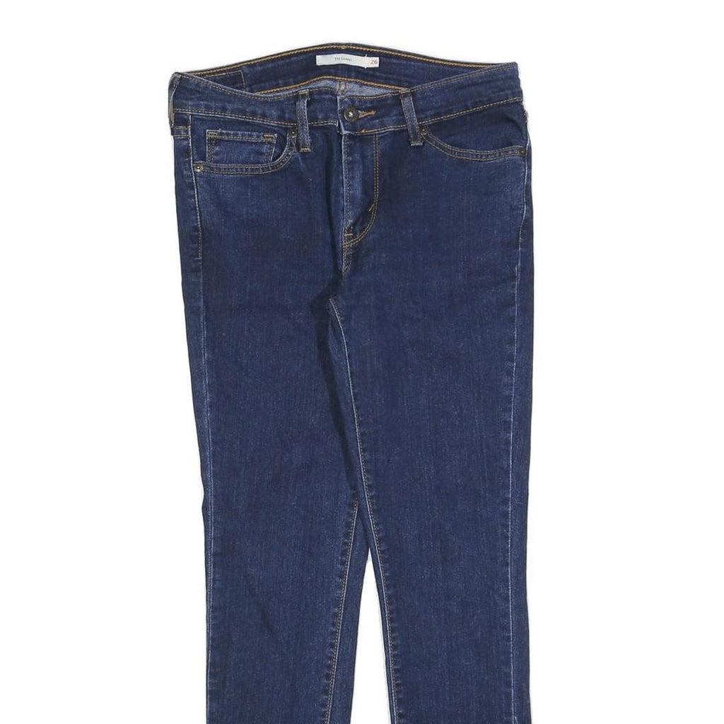 LEVI'S 711 Womens Jeans Blue Slim Skinny Denim Medium W26 L28 Stretch Cotton