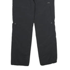 MAMMUT Womens Black Nylon Regular Fit Straight Zip Trousers W28 L32 Outdoor