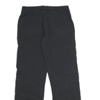 MAMMUT Womens Black Nylon Regular Fit Straight Zip Trousers W28 L32 Outdoor