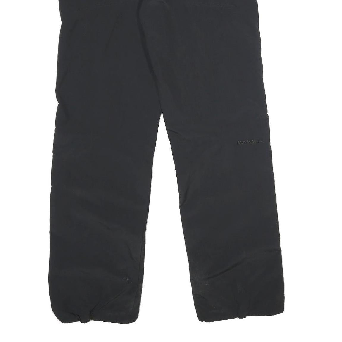 MAMMUT Womens Black Nylon Regular Fit Straight Zip Trousers W28 L32 Outdoor