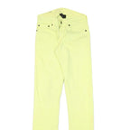LEVI'S 511 Slim Womens Jeans Yellow Slim Cotton Blend W26 L33 Stylish Zip
