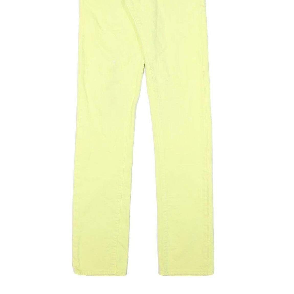 LEVI'S 511 Slim Womens Jeans Yellow Slim Cotton Blend W26 L33 Stylish Zip