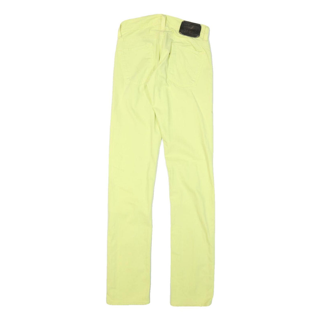 LEVI'S 511 Slim Womens Jeans Yellow Slim Cotton Blend W26 L33 Stylish Zip