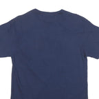 SAMEGANG Mens Navy Blue Savage State University Graphic T-Shirt S Short Sleeve