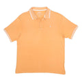 CHAMPION Mens Orange Short Sleeve Plain M Casual Cotton Blend Polo Shirt