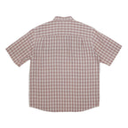 WOOLRICH Mens Red & White Check Shirt L Lightweight Summer Button Up