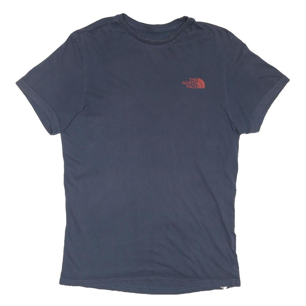 THE NORTH FACE Mens Navy Blue Logo Print T-Shirt M Short Sleeve Crew Neck