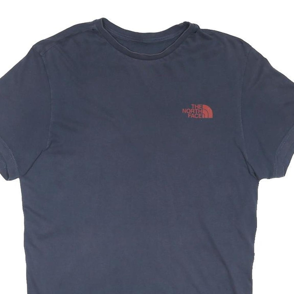 THE NORTH FACE Mens Navy Blue Logo Print T-Shirt M Short Sleeve Crew Neck