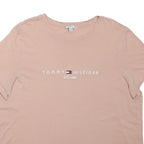 TOMMY HILFIGER Mens Beige 2XL Graphic T-Shirt Short Sleeve Crew Neck Logo