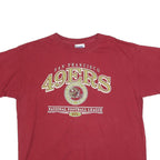 CSL Mens Red San Francisco 49ers Graphic T-Shirt 2XL Short Sleeve Crew Neck NFL