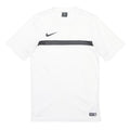 NIKE Mens White & Black Graphic T-Shirt S Short Sleeve Crew Neck Sports Casual