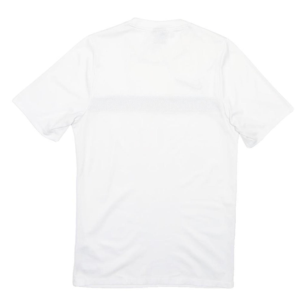NIKE Mens White & Black Graphic T-Shirt S Short Sleeve Crew Neck Sports Casual