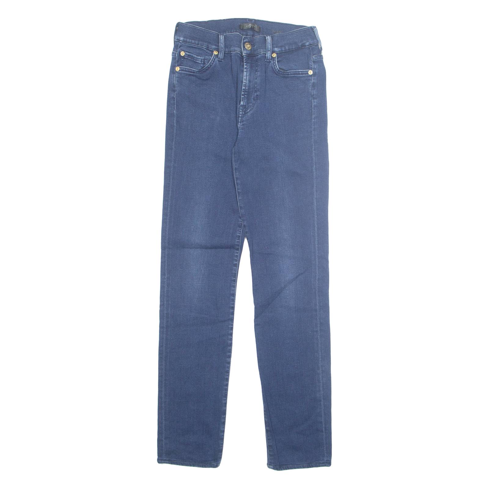 7 FOR ALL MANKIND Womens Jeans Blue Regular Tapered W24 L28