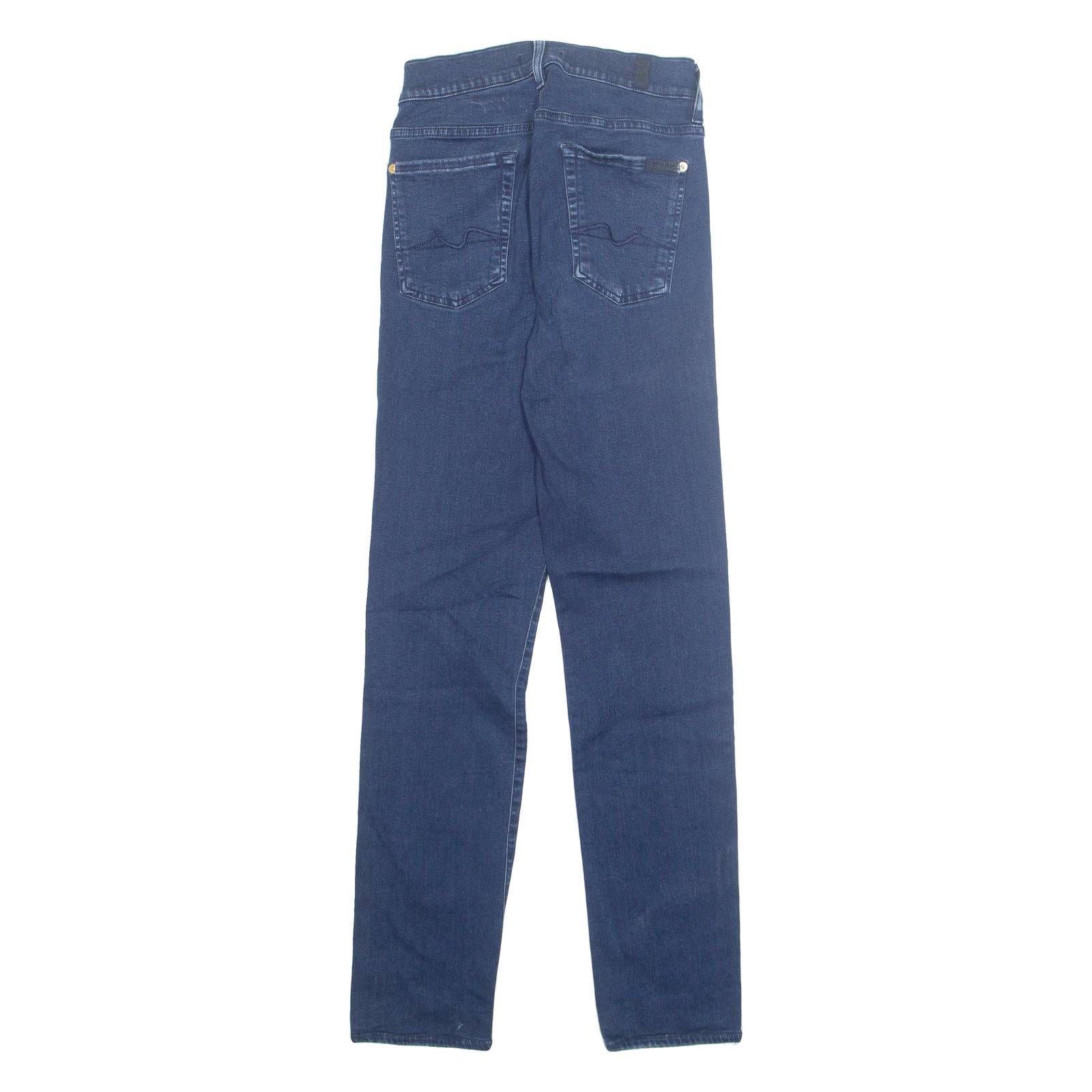 7 FOR ALL MANKIND Womens Jeans Blue Regular Tapered W24 L28