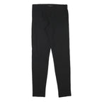 JOSEPH Womens Black Slim Trousers W27 L28 Polyester Blend Elastic Waist