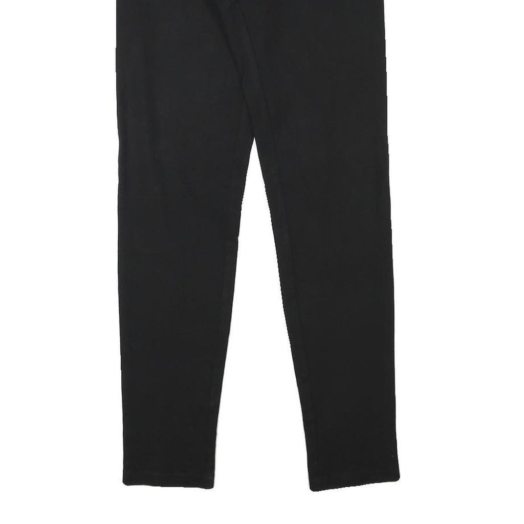 JOSEPH Womens Black Slim Trousers W27 L28 Polyester Blend Elastic Waist