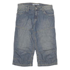 LERROS Mens Shorts Blue XL W34 Cotton Blend Casual Denim Style Pocketed