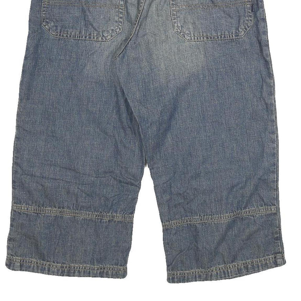 LERROS Mens Shorts Blue XL W34 Cotton Blend Casual Denim Style Pocketed