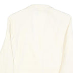 EMPORIO ARMANI Womens Cream Jacket M Linen Blend Plain Button Closure Classic