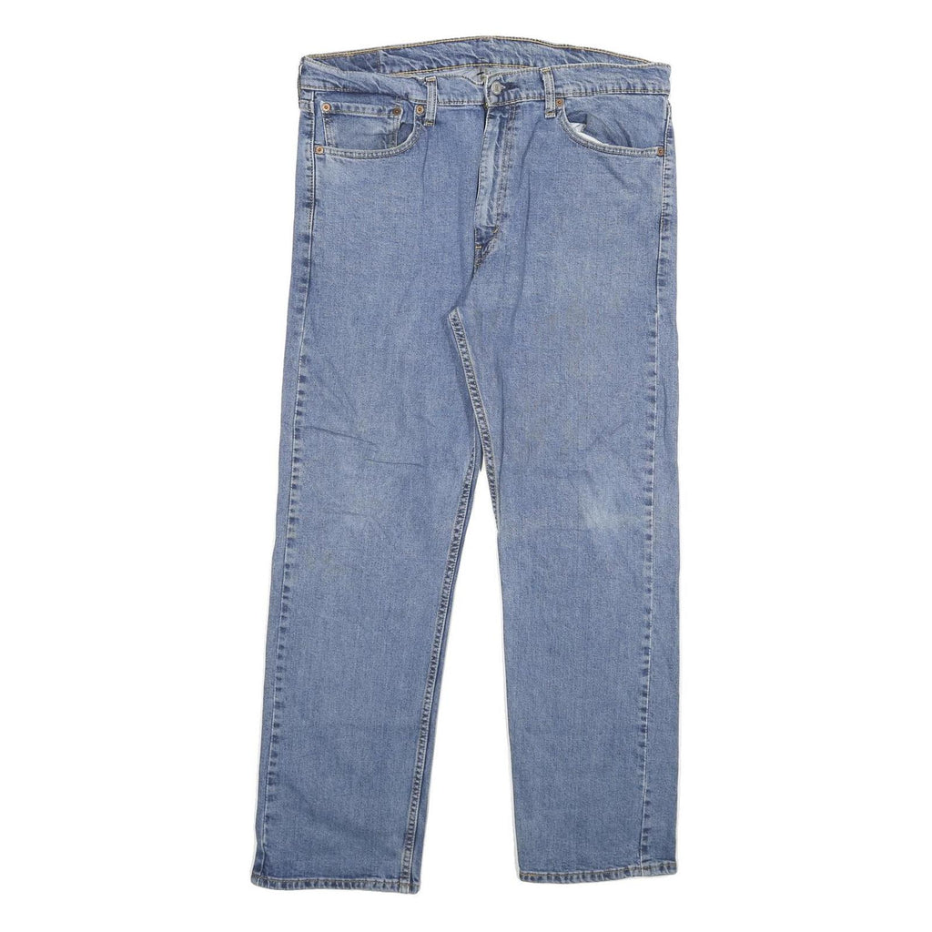 LEVI'S 505 Mens Jeans Blue Relaxed Straight Denim Medium W38 L30 Classic Casual