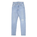 LEVI'S 501S Womens Blue & Light Slim Skinny Denim Cotton Blend Light W24 L30