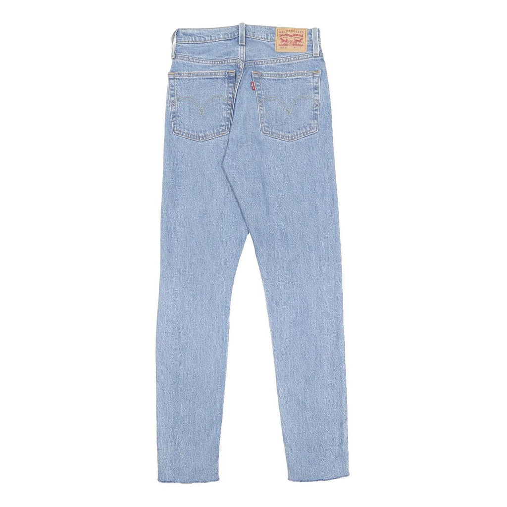 LEVI'S 501S Womens Blue & Light Slim Skinny Denim Cotton Blend Light W24 L30