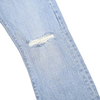 LEVI'S 501S Womens Blue & Light Slim Skinny Denim Cotton Blend Light W24 L30