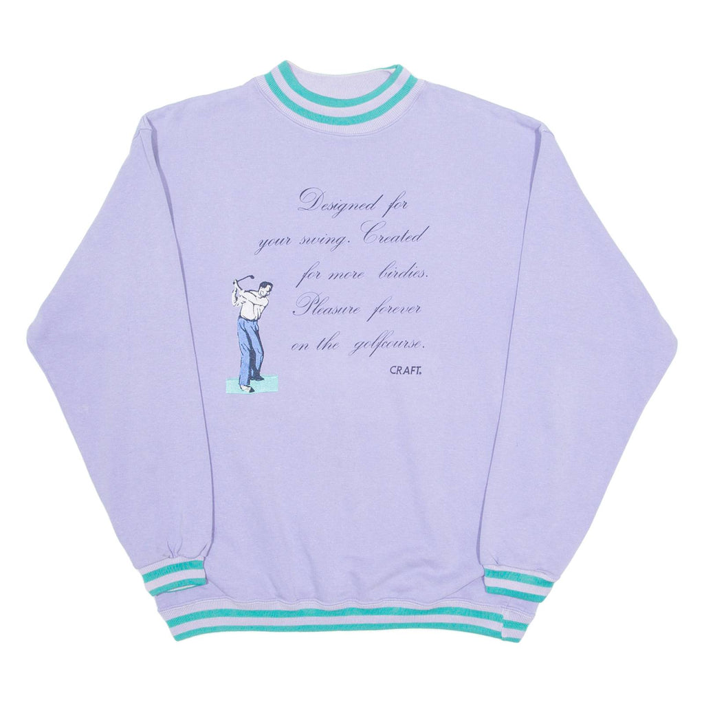 CRAFT Golf Womens Sweatshirt Purple Crew Neck M