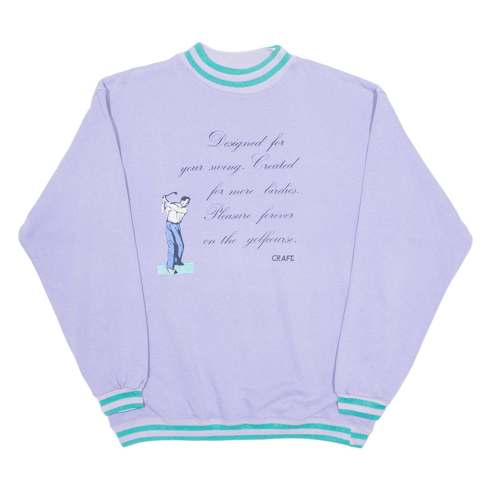 CRAFT Golf Womens Sweatshirt Purple Crew Neck M