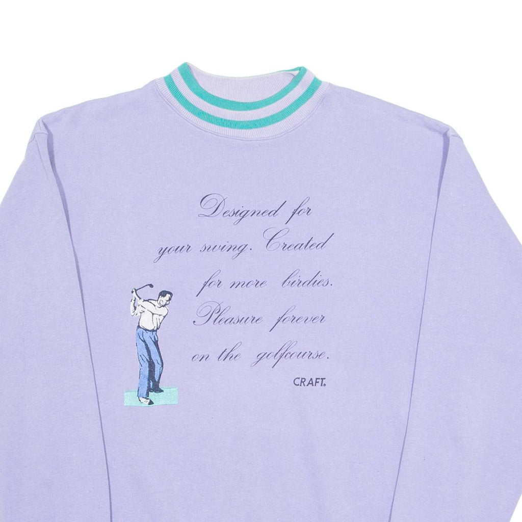 CRAFT Golf Womens Sweatshirt Purple Crew Neck M