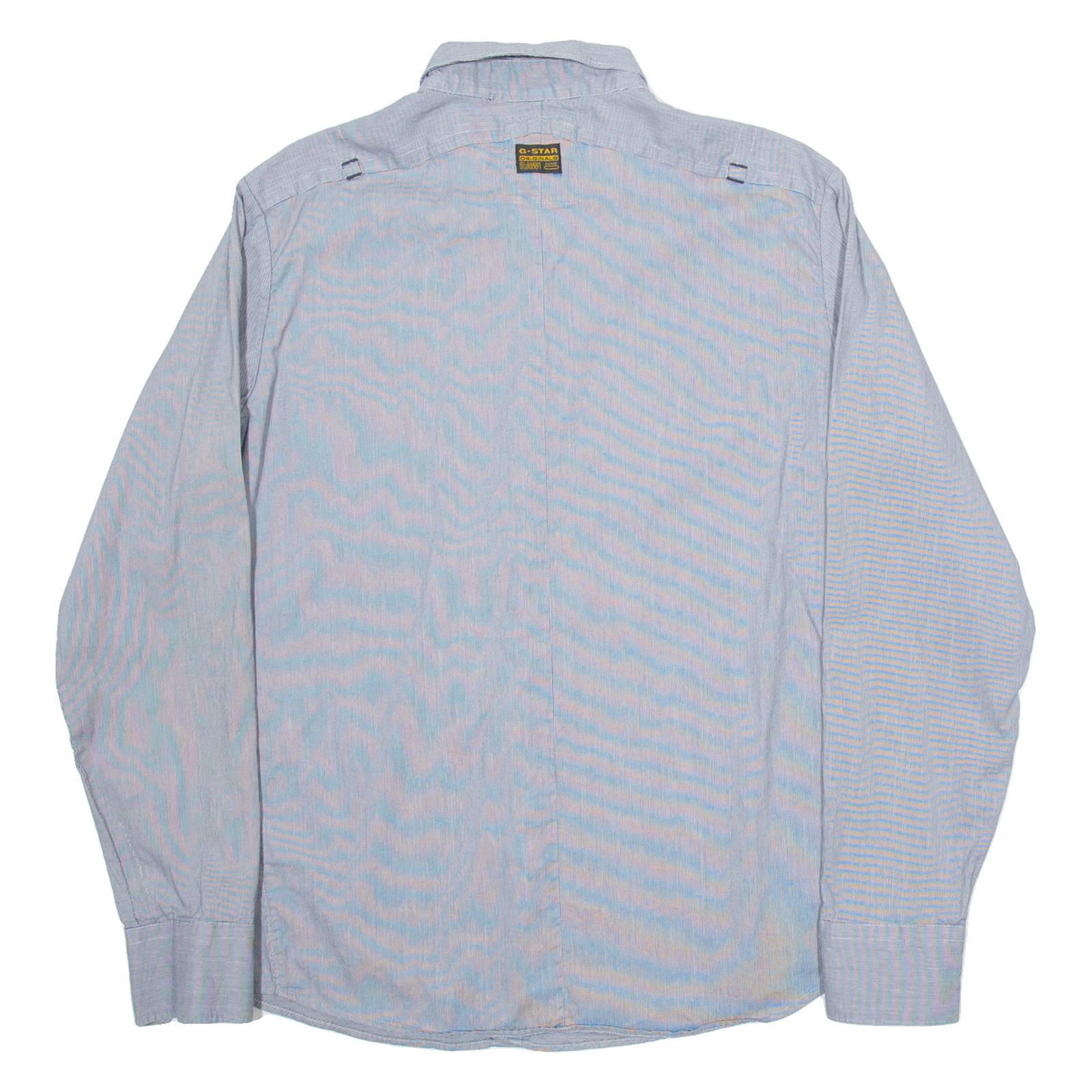 G-STAR Mens Plain Shirt Grey Long Sleeve XL