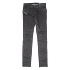 DIESEL Low Waist Stretch Womens Trousers Black Slim Jegging W26 L32