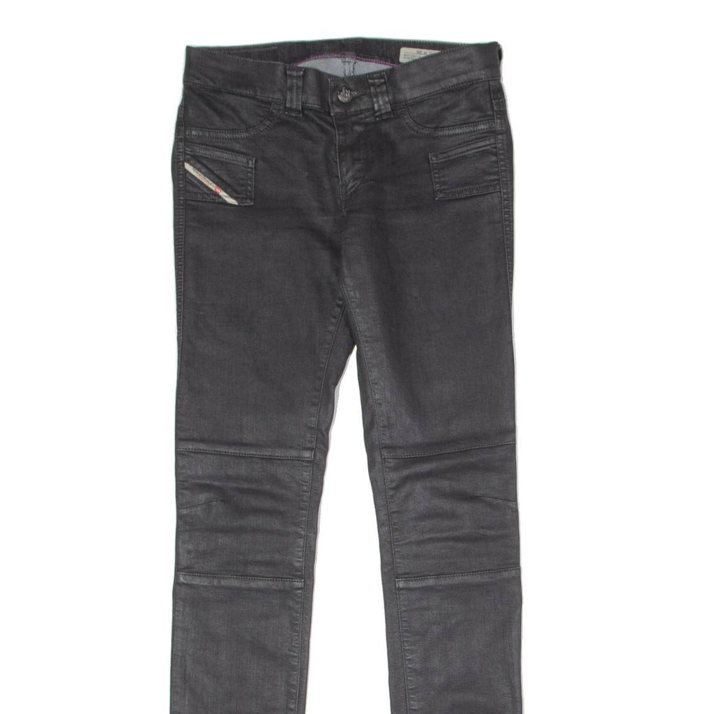 DIESEL Low Waist Stretch Womens Trousers Black Slim Jegging W26 L32